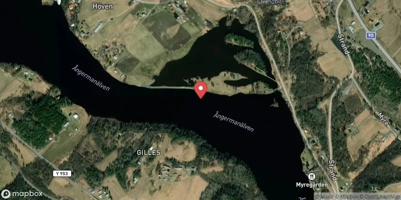 Satellitbild över Resele, Hövens strandbad i Sollefteå