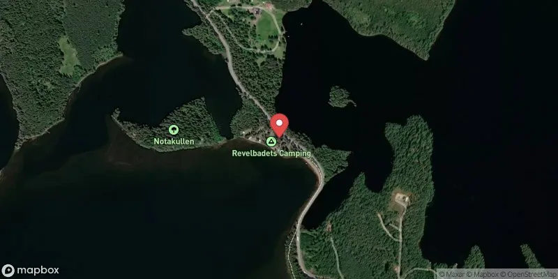 Satellitbild över Reveln i Laxå