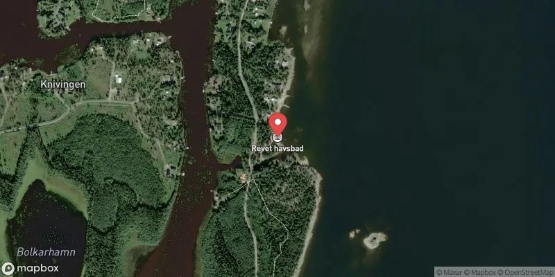 Satellitbild över Revet havsbad,Holmsund i Umeå