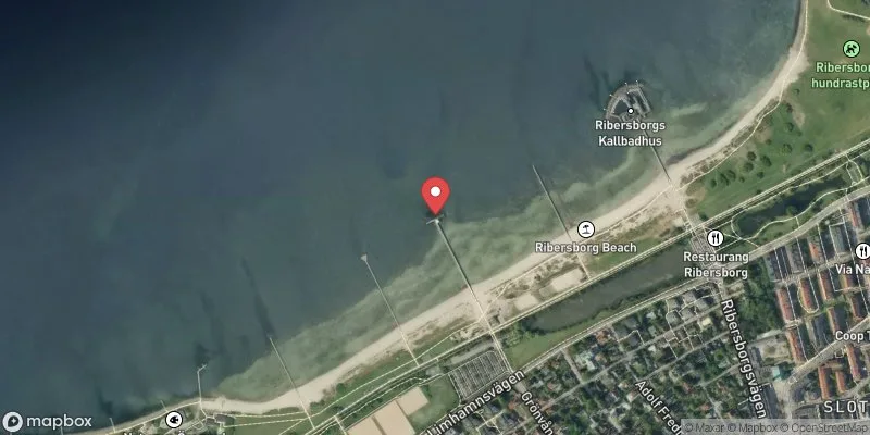 Satellitbild över Ribersborg i Malmö
