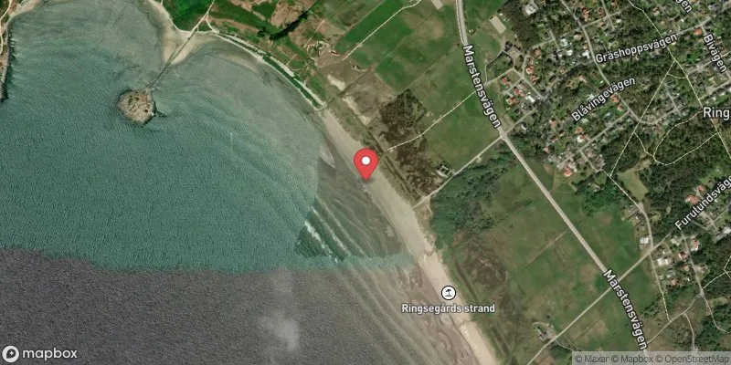 Satellitbild över Ringsegård, Skrea sand i Falkenberg
