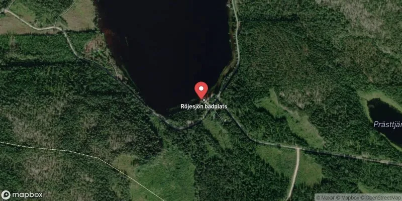 Satellitbild över Röjesjön i Timrå