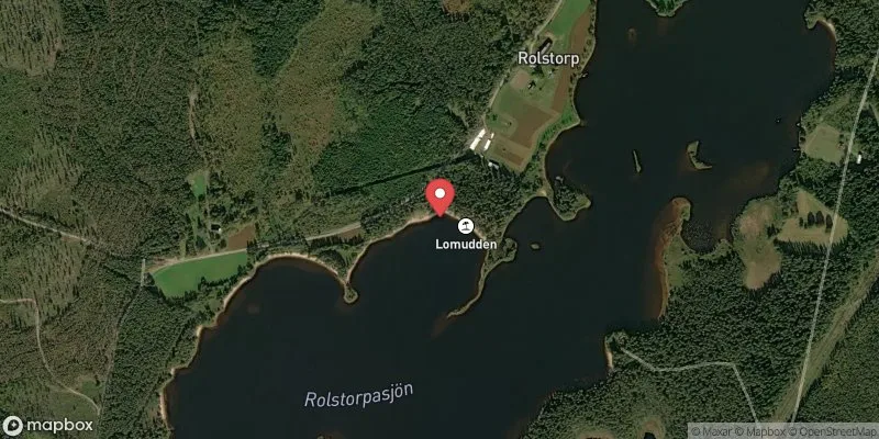 Satellitbild över Rolstorpasjön i Vaggeryd