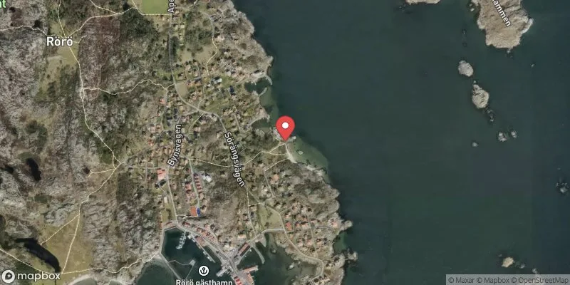 Satellitbild över Rörö, Gula skären i Öckerö