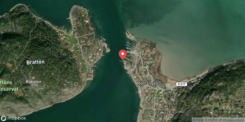 Satellitbild över Rörtången i Kungälv