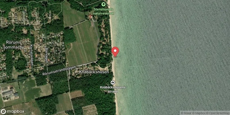 Satellitbild över Rörum, Knäbäckshusen i Simrishamn
