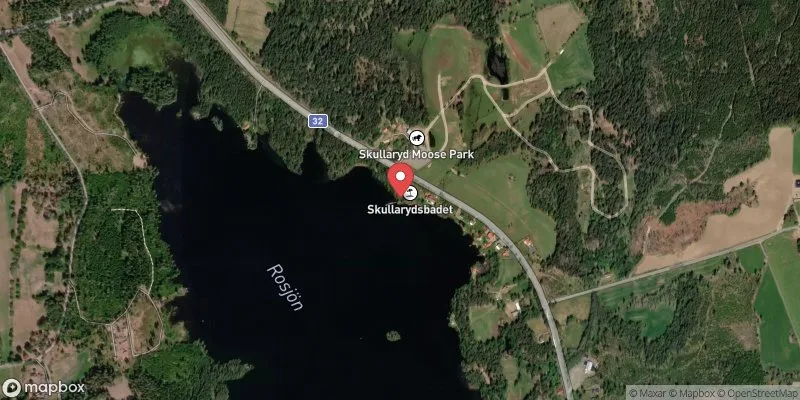 Satellitbild över Rosjön, Skullaryds badpl. i Nässjö