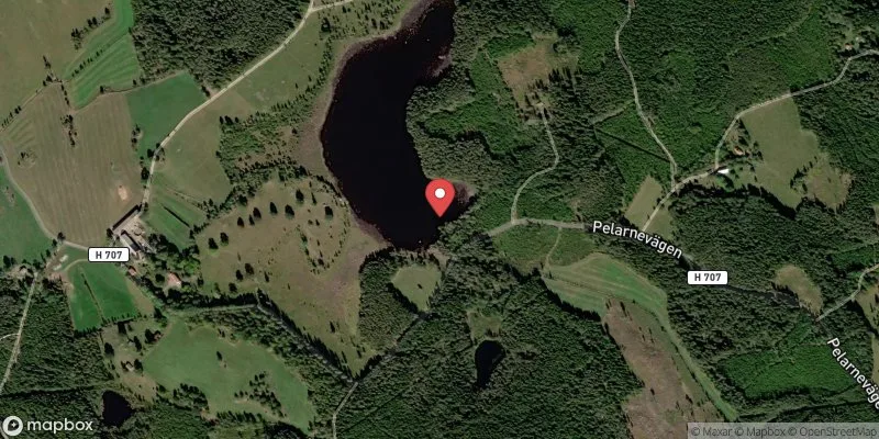 Satellitbild över Rostorpesjön i Vimmerby
