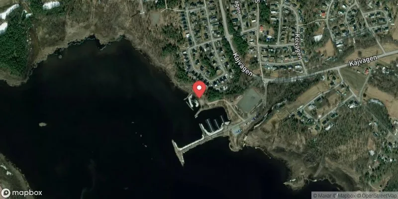 Satellitbild över Rosviks badplats i Piteå