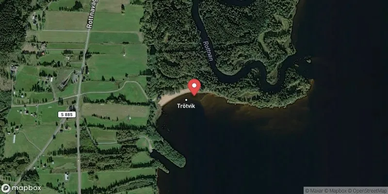 Satellitbild över Rottnen, Trötvik i Sunne
