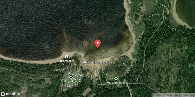 Satellitbild över Rullsand i Älvkarleby