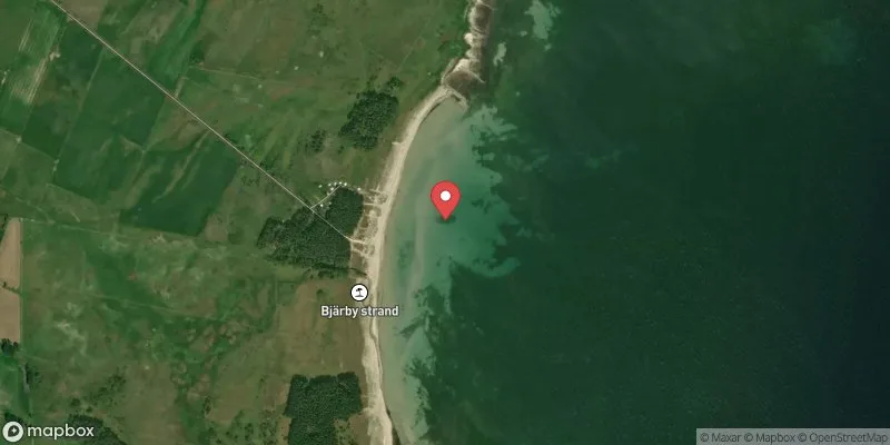 Satellitbild över Runsten, Bjärbybadet i Borgholm
