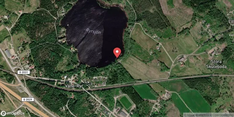 Satellitbild över Ryrsjön i Vänersborg