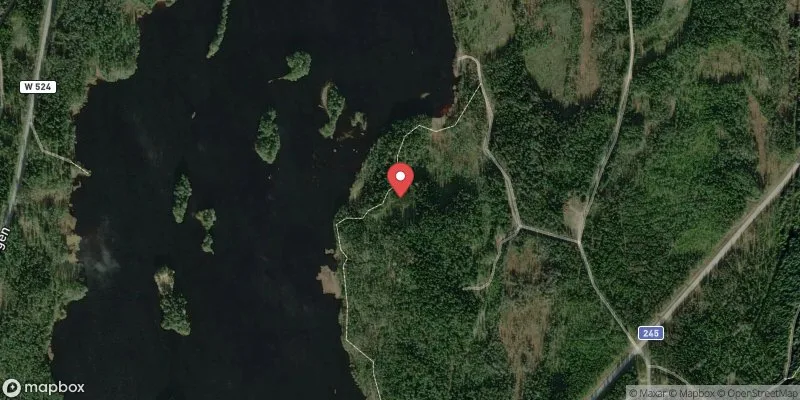 Satellitbild över Säfssjön i Ludvika