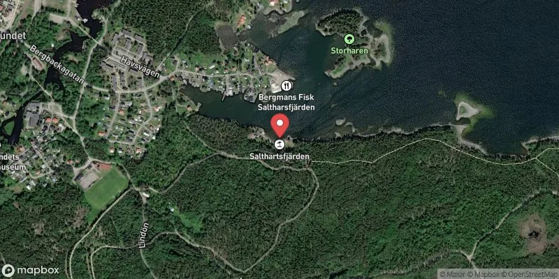 Satellitbild över Saltharsfjärden i Gävle