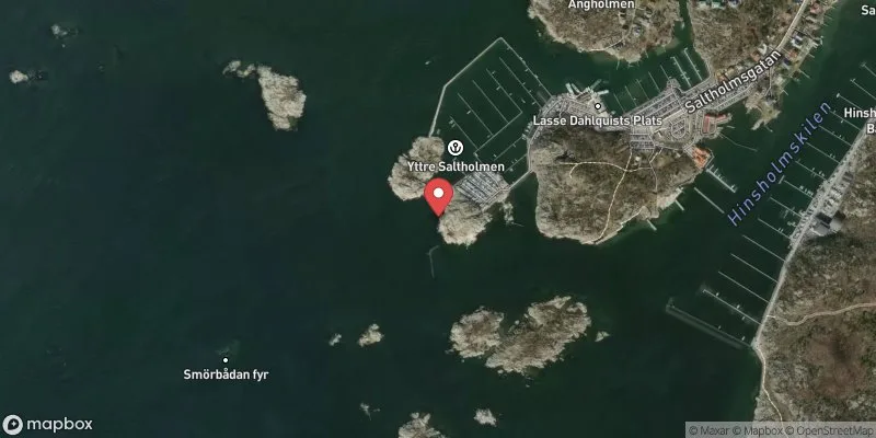 Satellitbild över Saltholmen/Aspholmen i Göteborg