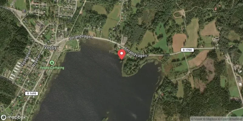 Satellitbild över Sämsjön Vegby i Ulricehamn