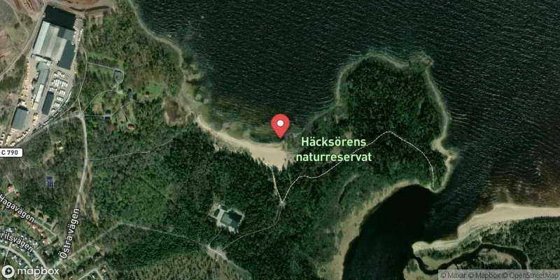 Satellitbild över Sandbankarna i Älvkarleby