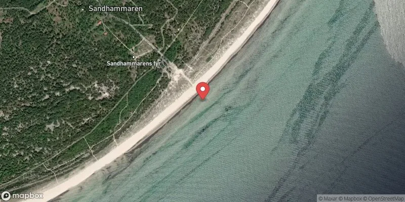 Satellitbild över Sandhammaren i Ystad