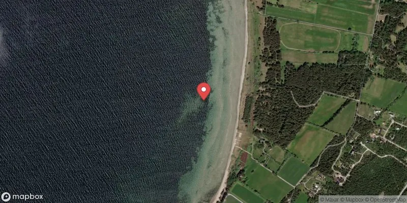 Satellitbild över Sandhamn i Gotland