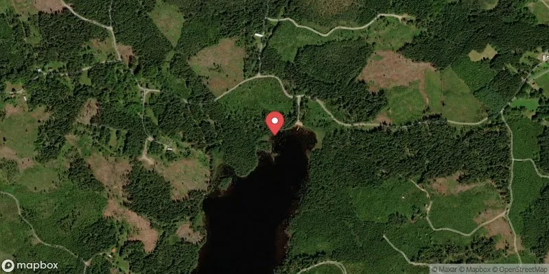 Satellitbild över Sandörens badplats i Älmhult