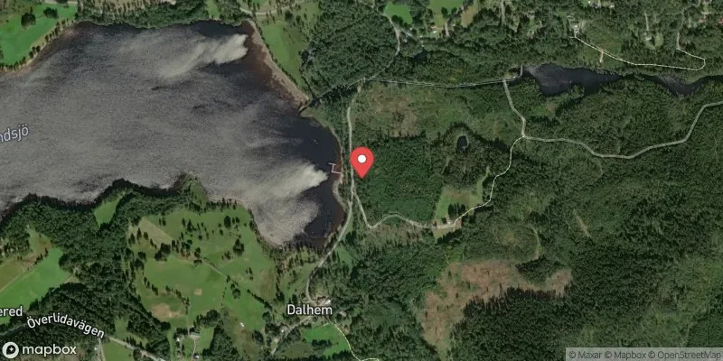 Satellitbild över Sandsjön, Torestorp i Mark
