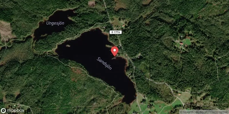 Satellitbild över Sandsjön i Vårgårda