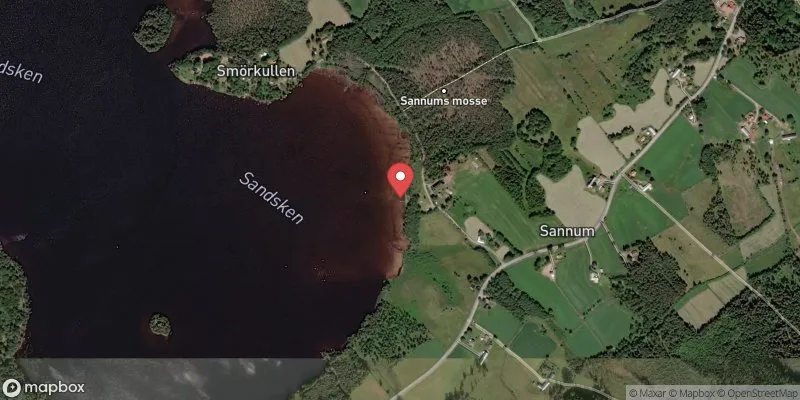 Satellitbild över Sandsken i Herrljunga