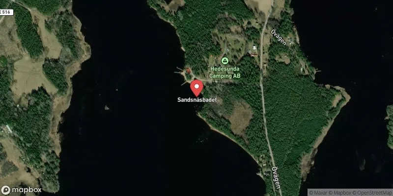 Satellitbild över Sandsnäs, Hedesunda i Gävle