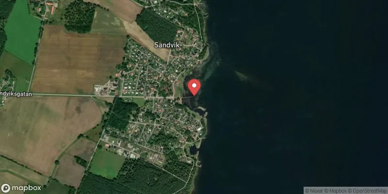 Satellitbild över Sandvik i Kalmar