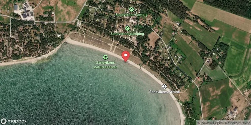 Satellitbild över Sandviken i Gotland