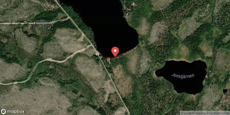 Satellitbild över Sångsjön, Ytterhogdal i Härjedalen