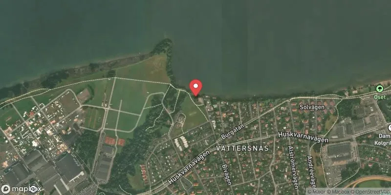 Satellitbild över Sannabadet i Jönköping