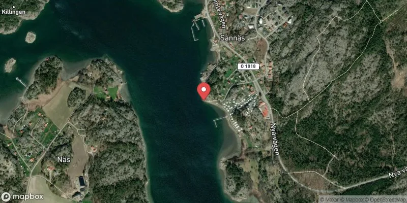 Satellitbild över Sannäs i Tanum
