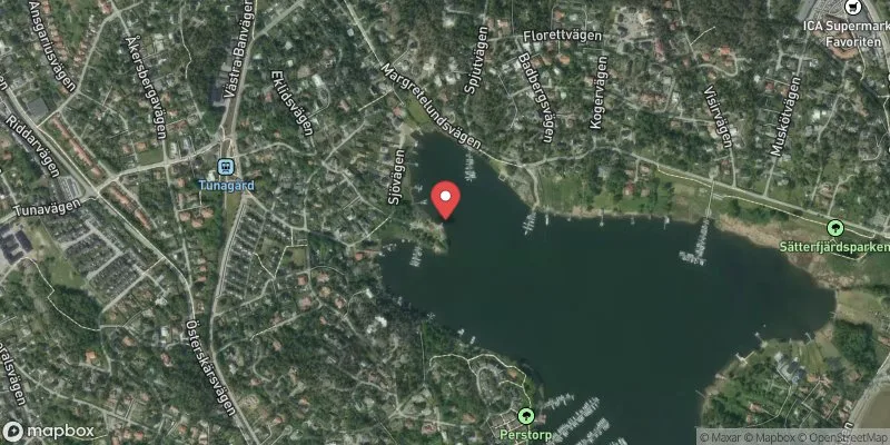 Satellitbild över Sätterfjärden 1, Badholmen i Österåker