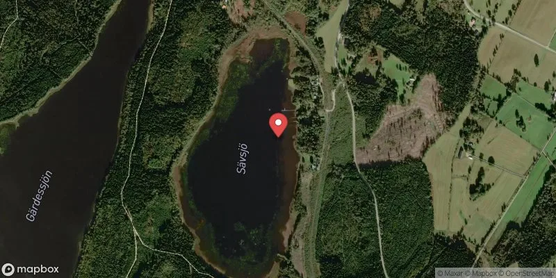 Satellitbild över Sävsjön i Tranemo