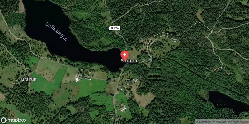 Satellitbild över Saxtorp i Oskarshamn