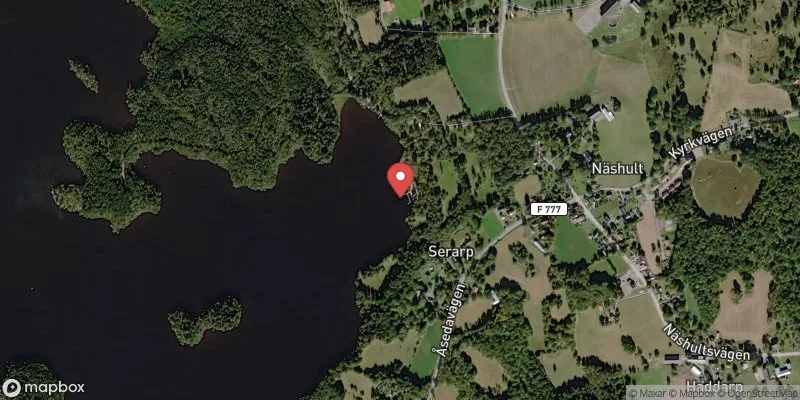 Satellitbild över Serarpasjön, Näshult i Vetlanda