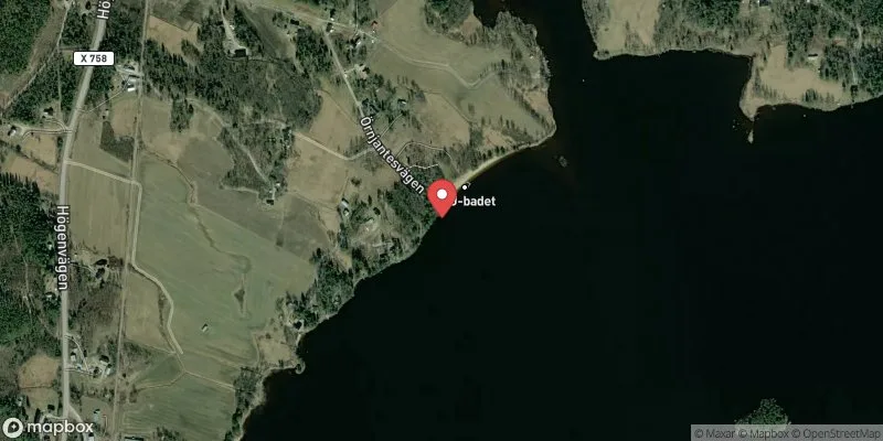 Satellitbild över SGU Badet. Bergsjö i Nordanstig