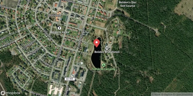 Satellitbild över Sidtjärn, Boliden i Skellefteå
