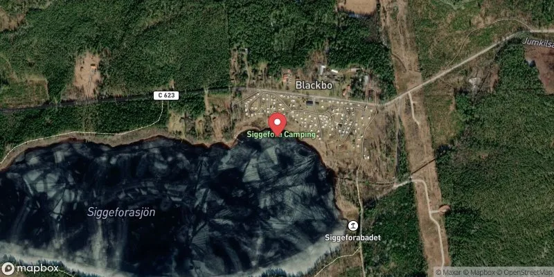 Satellitbild över Siggeforasjön i Uppsala
