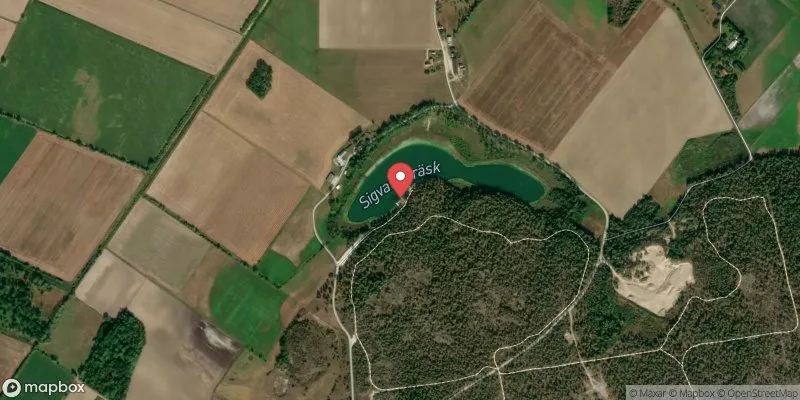 Satellitbild över Sigvalde träsk i Gotland