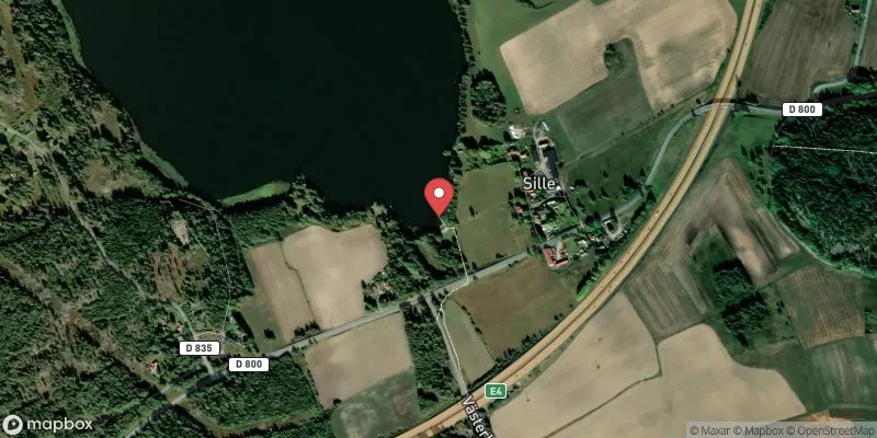 Satellitbild över Sillebadet i Trosa