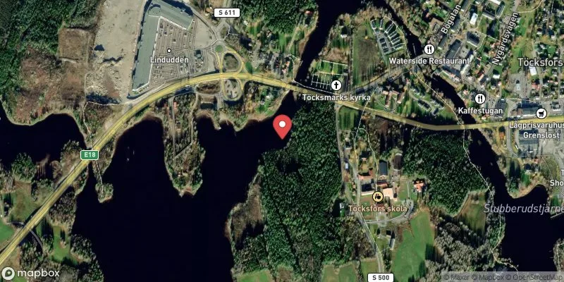 Satellitbild över Silvergruvan, Töck i Årjäng