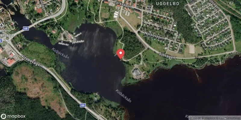 Satellitbild över Simbadet i Fagersta