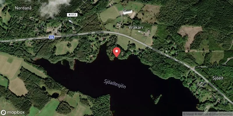 Satellitbild över Sjöaltesjön i Laholm