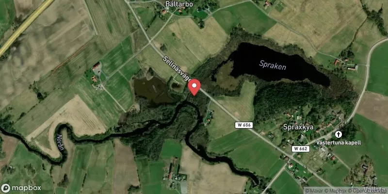 Satellitbild över Sjömyran i Borlänge