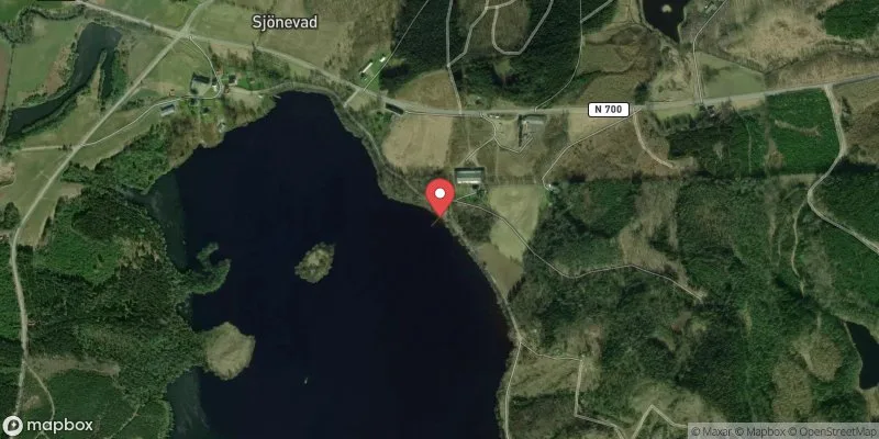 Satellitbild över Sjönevadssjön i Falkenberg