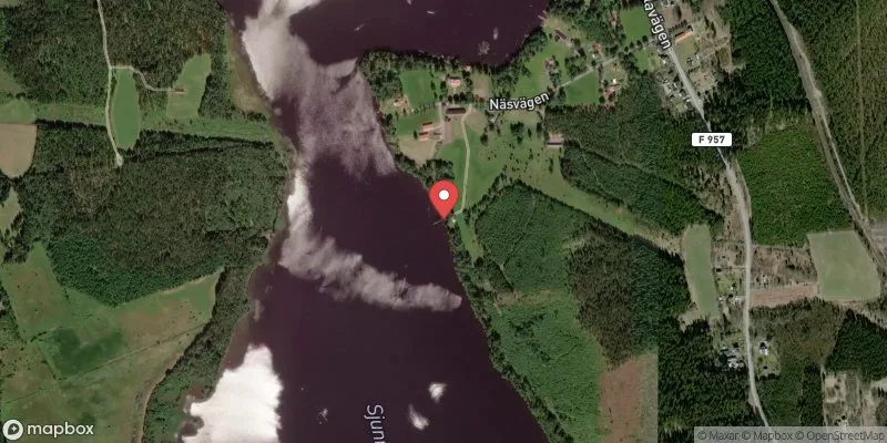 Satellitbild över Sjunnarydssjön Ormaryds badpl. i Nässjö