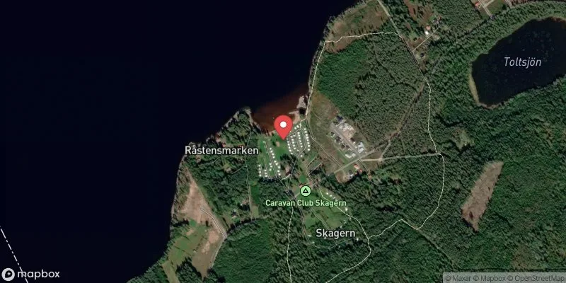 Satellitbild över Skagern i Laxå